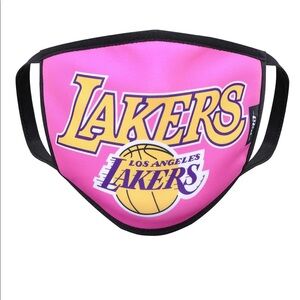 LA Lakers Los Angelos Lakers Pink Face Mask